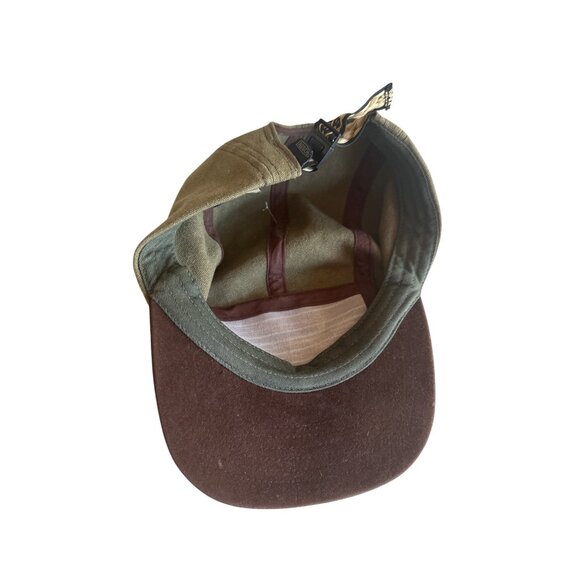 Rosin Headwear Cotton Strapback Cap Multicolor Striped Front Panel & Brown Brim - Picture 4 of 6